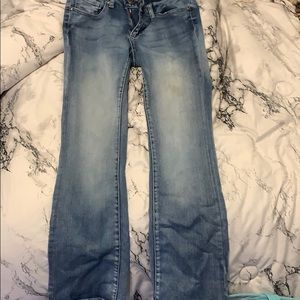 blue bootcut girls jeans